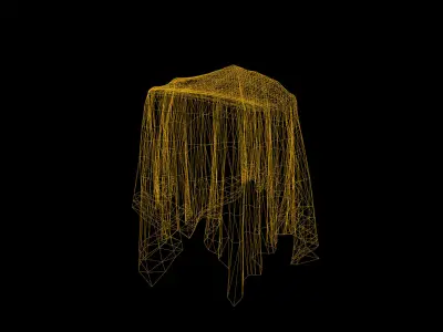 Cover Fabric Low Poly Game Ready Low-poly 3D model