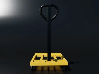 Hand Truck  Free low-poly 3D model