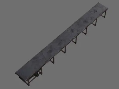 Conveyor Belt 1B Low-poly 3D model