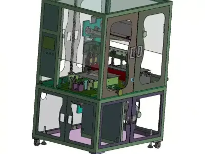 Paper and Cardboard Sheet Film Lamination Machine 3D CAD Model  3D model