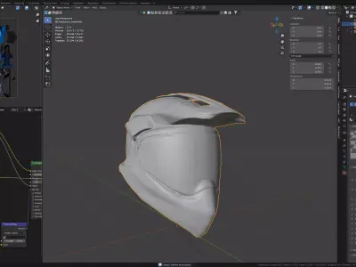 motorcycle helmet Low-poly 3D model by d2469267