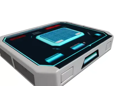 SciFi Data Pad Holographic Display 3D model