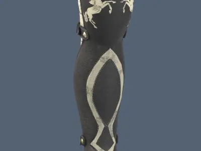 leather leggings Low-poly 3D model