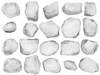 Lava rock 3D model purchase