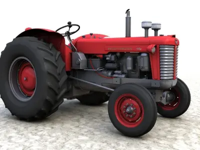 Massey Ferguson 98 1954 Tractor 3D model