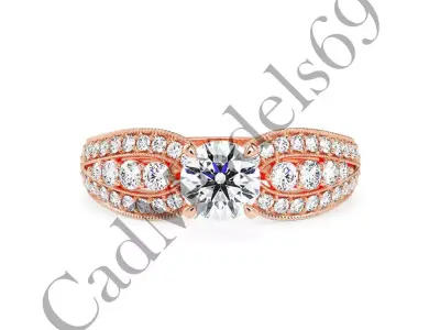 Engagement Ring49 3DM Model with 28 IMAGES and 7 VIDEOS 3D print model