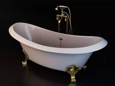 Vintage Bath Tub 3D model