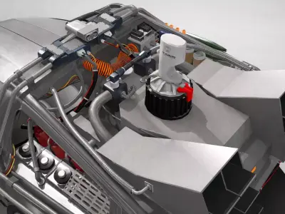 DeLorean Time Machine 3D model