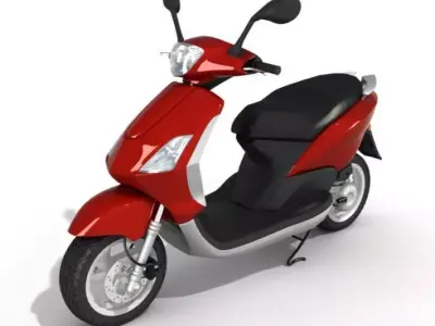 Motorcycle scooter 3D model