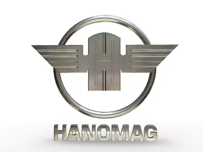 hanomag logo 3D model by 3dlogoman