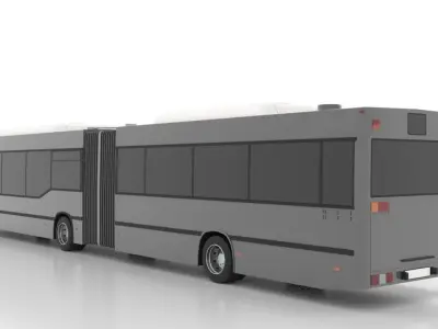 Mercedes-Benz O405GNU Low Low-poly 3D model