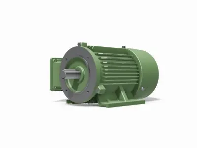 90S B34b Left IEC electric motor - 3D CAD model 3D model