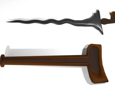 Keris Bugis 3D model