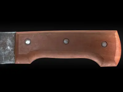 Rusty Machete 3D model