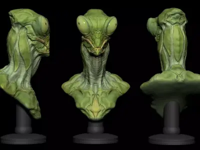 Alien Mantis Print 3D Stl 3D print model
