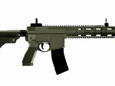 weapon pack 10 in 1  Low-poly 3D model