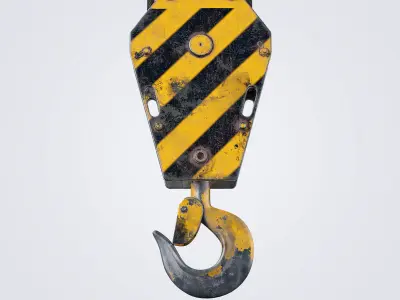 Crane Hook Low-poly 3D model get