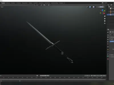 Really cool sword 3D model
