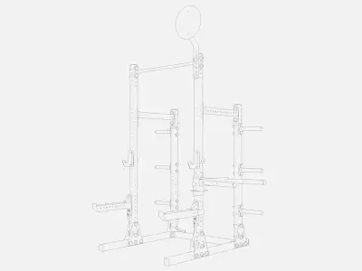 2 Ares 2 Outdoor Racks Low-poly 3D model
