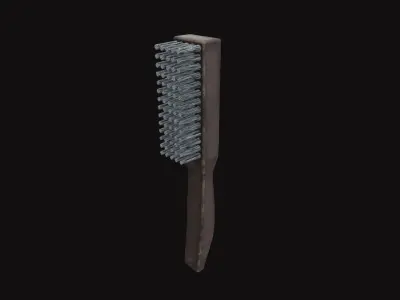 Medieval Wire Brush Low-poly 3D model