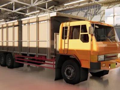 MITSUBISHI FUSO FN 527 SM Low-poly 3D model by AzkA3D