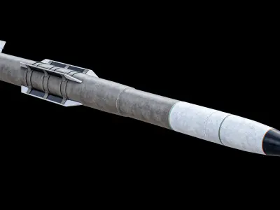 PAC-3 MSE Air Defense Missile PBR 3D model