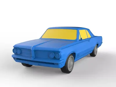 Pontiac Tempest 1967 Classic Car 3D print model