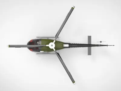 Eurocopter AS350 3D model