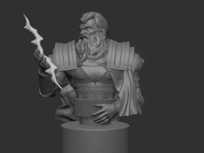 Zeus Design and sculpt 3D print model