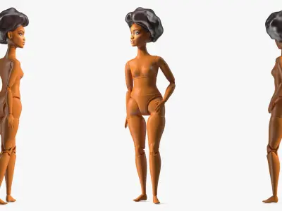  Barbie Looks Doll Elle GTD91 Curvy Brunette 