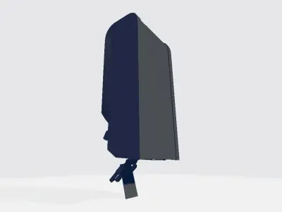 Plexus Big Left Pouche Bag Low-poly 3D model