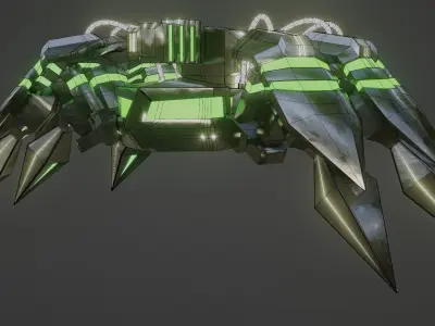 Denis elka46464646gmail com Spider Robot  Free 3D model