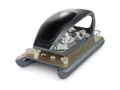 Leisure Pontoon 3D model