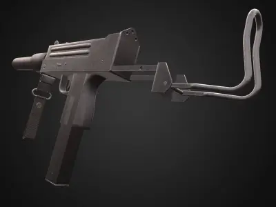 MAC - 10  Low-poly 3D model