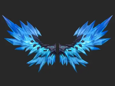 20 Fantasy Wing Collectin Low-poly 3D model