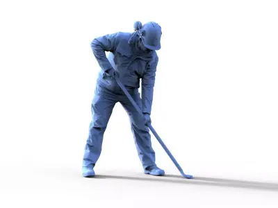 Rico F golfer 3D print model