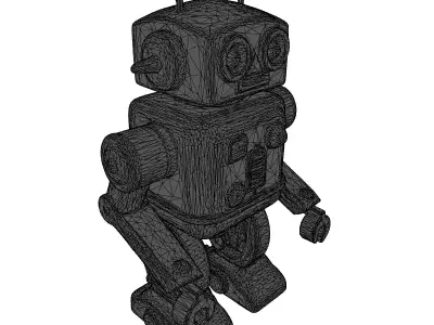 Vintage SciFi Toy Robot 3D model
