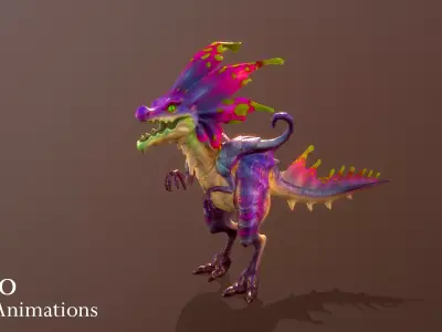 Spico 3D Animations Low-poly 3D model