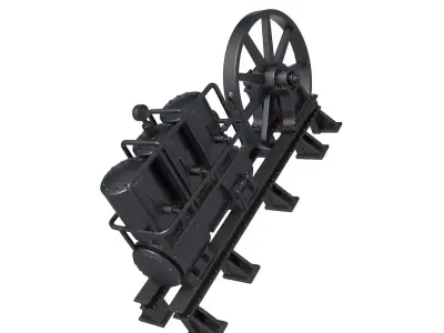 Stationary Steam Engine - steam engine 3D print model buy