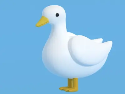 Cartoon Duck 3D model purchase