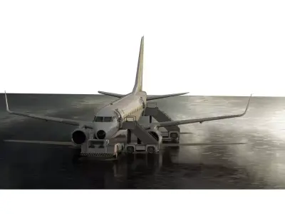 EMBRAER E170 A and EMBRAER E145 3D model