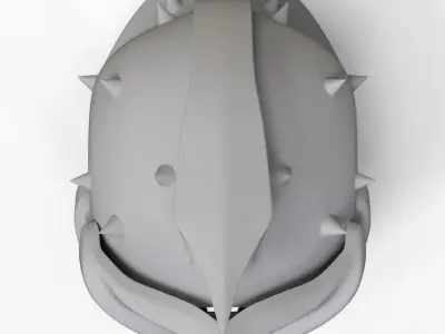 Gladiator Helmet - Sculpted 3D print model