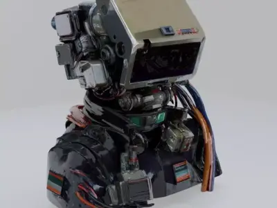 Cyber head  3D model