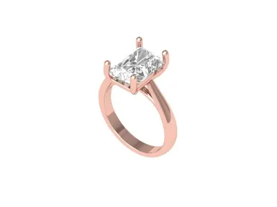 Emerald Radiant Ring 3D print model get