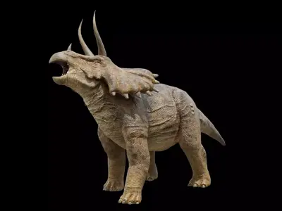 Triceratops Dinosaur Free low-poly 3D model