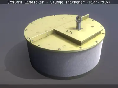 Sludge Thickener - Schlamm Eindicker High-Poly Version 3D model