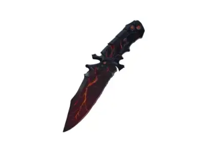 Inferno Blade Game Ready 3D Weapon model 3D model