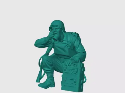 soldier communication 3D print model