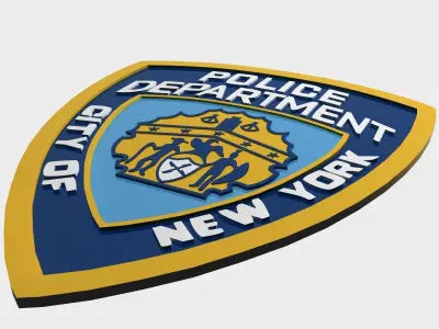 NYPD Police Department Logo 3D Model 3D model