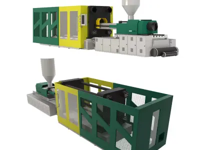 Injection Molding Machine 3D model 3D model